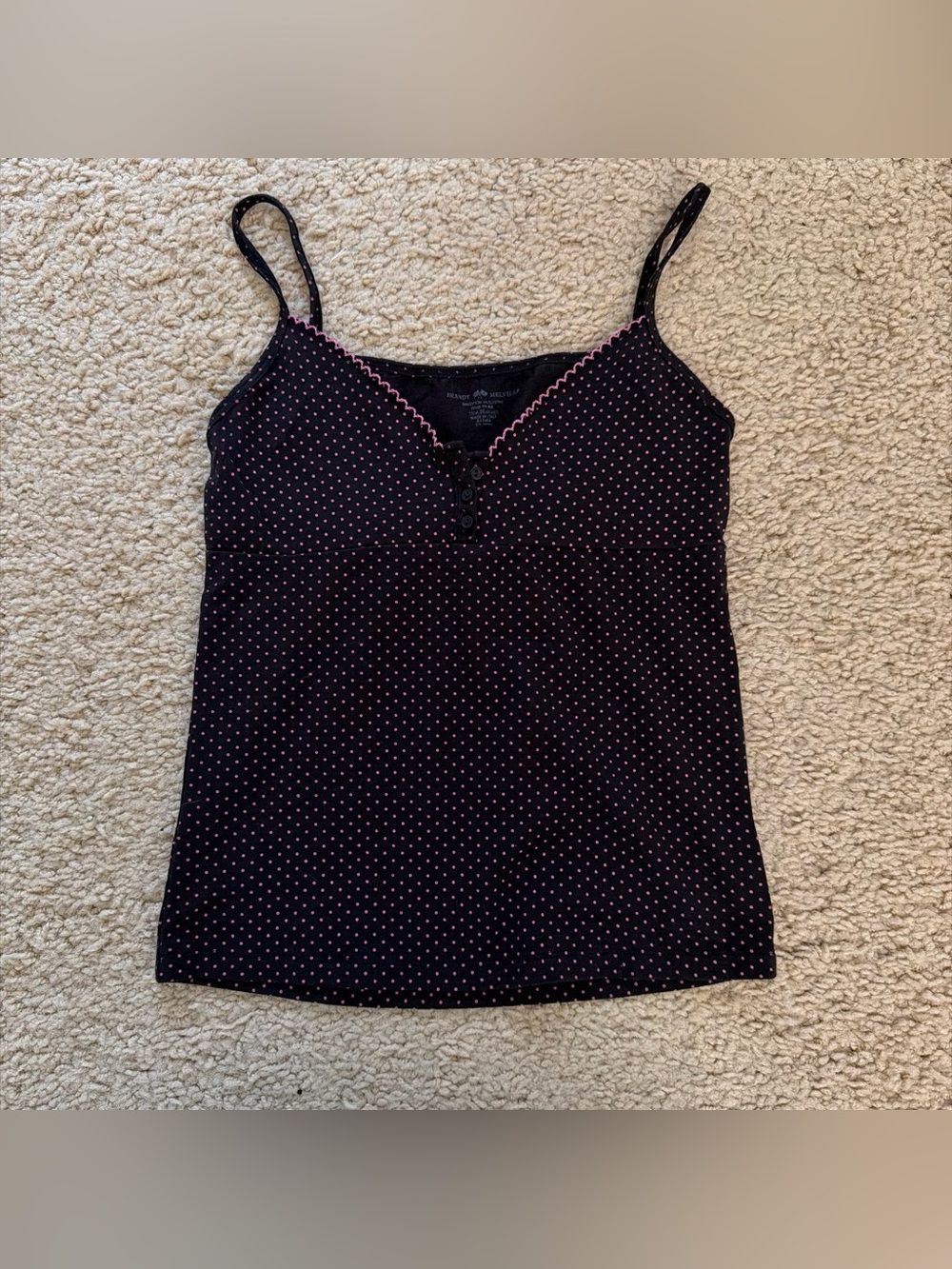 Brandy melville Tiffany polka dots tank top